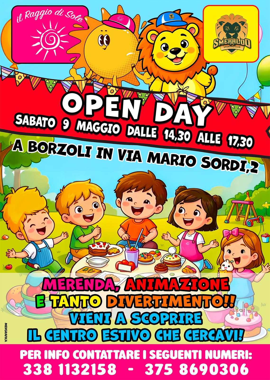 Open Day Centro Estivo - Sabato 9 Maggio 2026 - Il Raggio di Sole